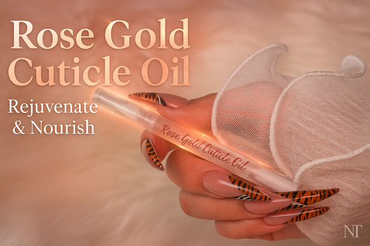 Organic Rose Gold Rejuvenating Cuticle Oil - Nail Growth Oil
