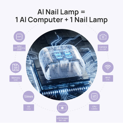ONail AI Powered Nail Lamp and Accessories