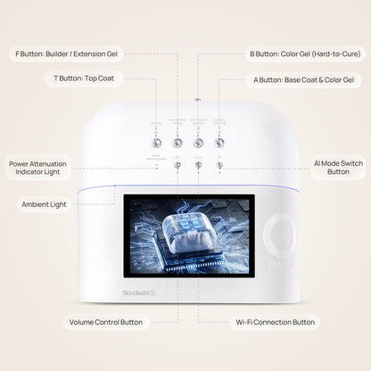 ONail AI Powered Nail Lamp and Accessories